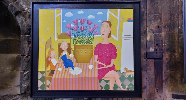 L'exposition : "Le printemps des naïfs" à la halle aux bleds de Saint-Flour
