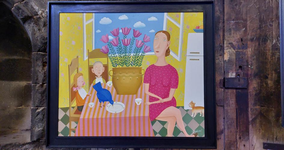 L'exposition : "Le printemps des naïfs" à la halle aux bleds de Saint-Flour