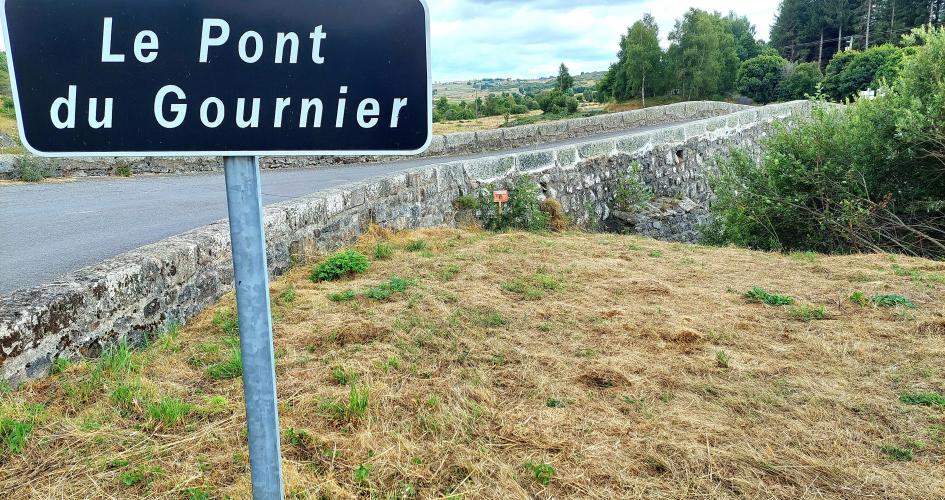 Sous le pont de Gournier coule le Bès